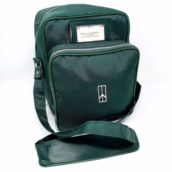 Unbranded Other - *READ* Vintage Oldsmobile Green Crossbody Side Shoulder Strap Travel Bag